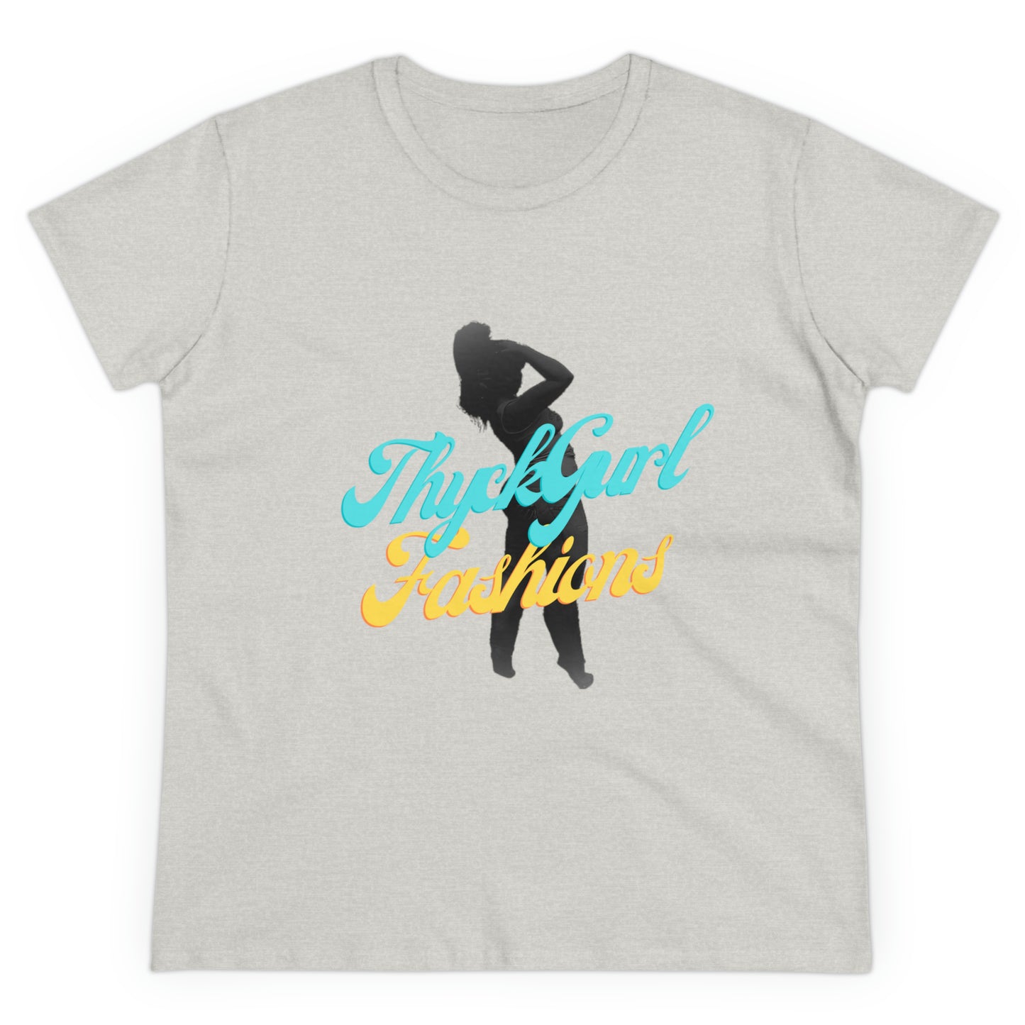 ThyckGurl Fashions Women's Midweight Cotton Tee