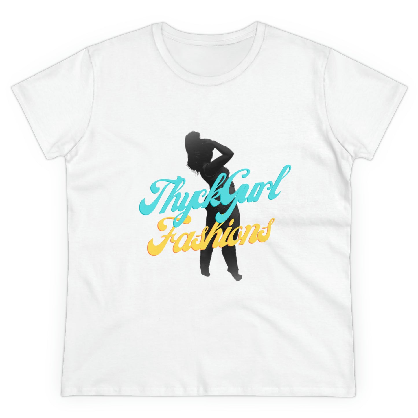 ThyckGurl Fashions Women's Midweight Cotton Tee