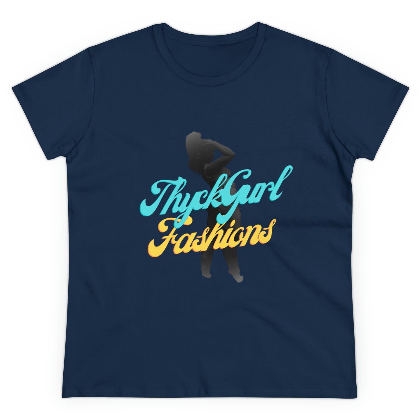 ThyckGurl Fashions Women's Midweight Cotton Tee