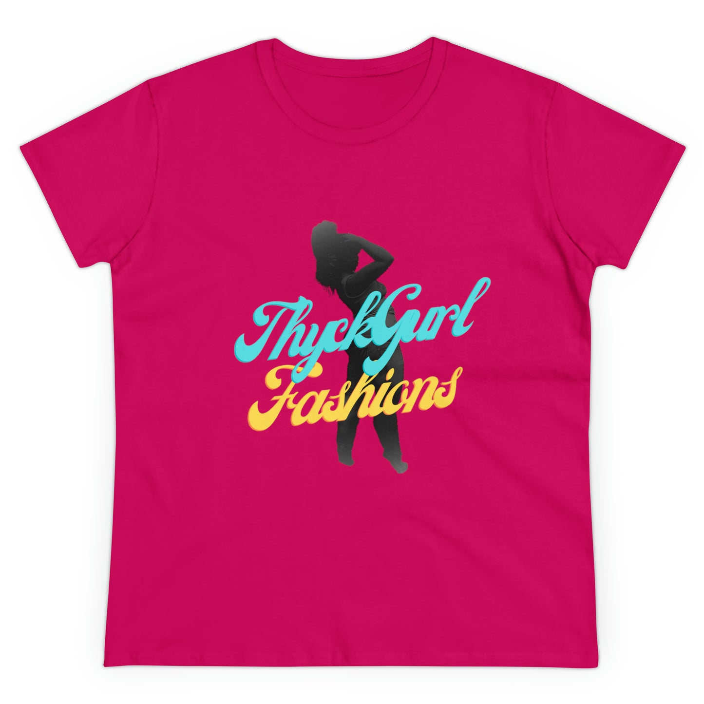 ThyckGurl Fashions Women's Midweight Cotton Tee