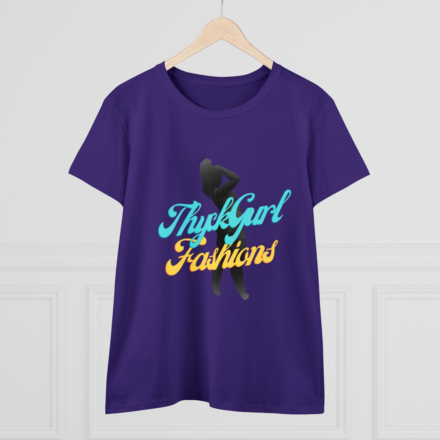 ThyckGurl Fashions Women's Midweight Cotton Tee