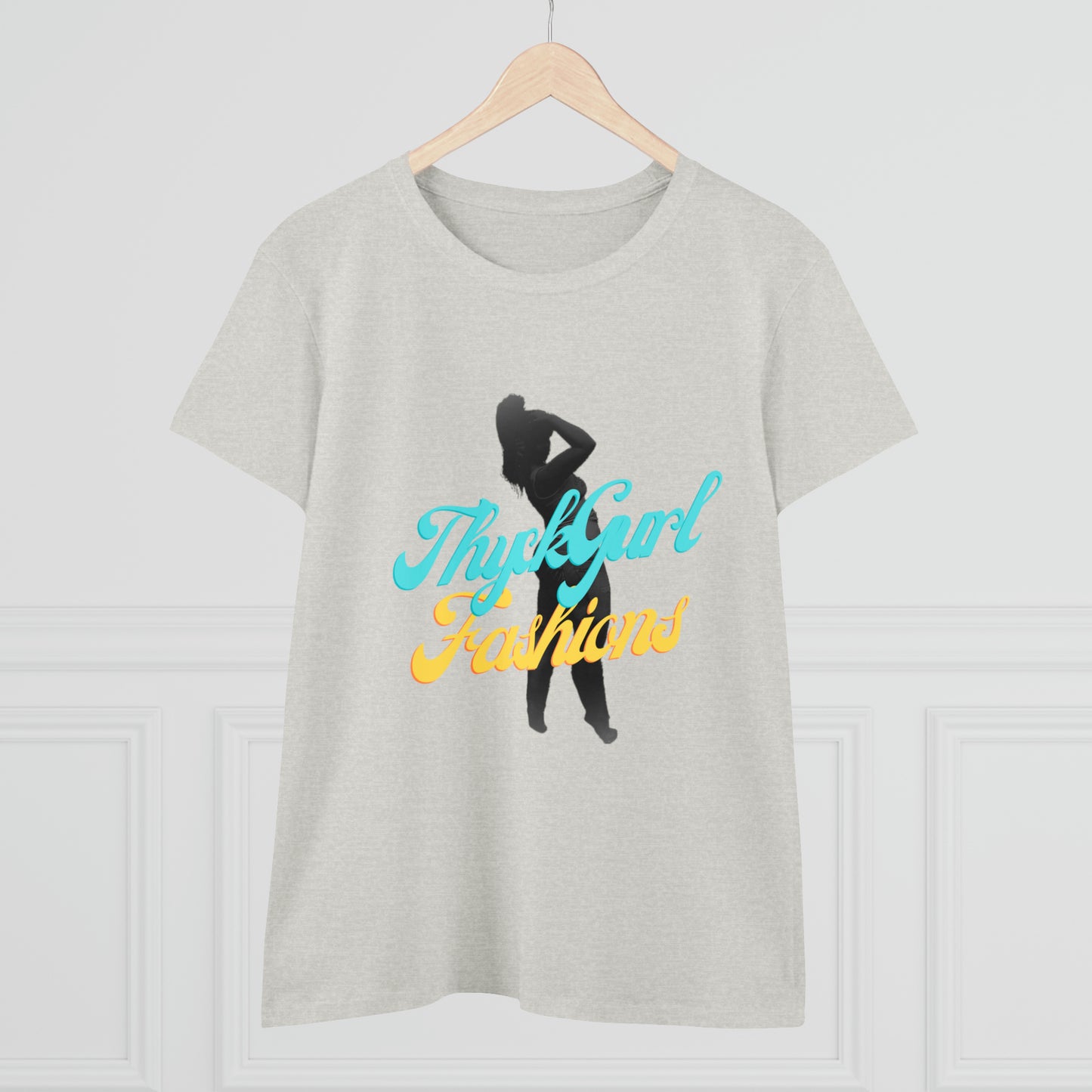 ThyckGurl Fashions Women's Midweight Cotton Tee