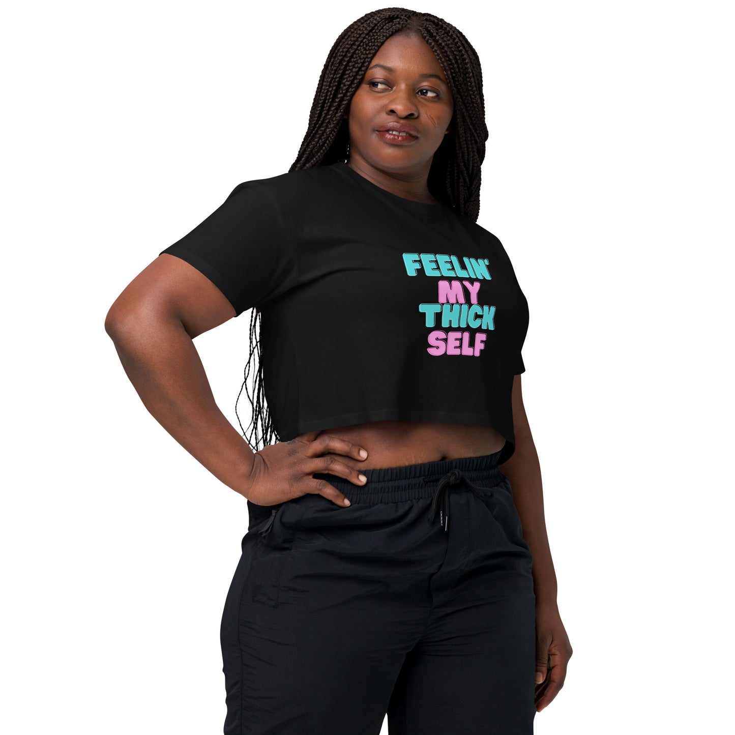 Feelin' My Thick Self  Women’s crop top
